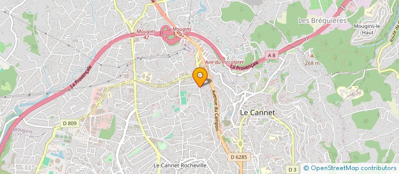localisation de l'entreprise SCI LILY ROSE à LE CANNET