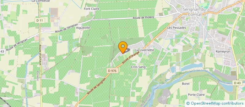 localisation de l'entreprise SCI LILYNES  SERIGNAN-DU-COMTAT