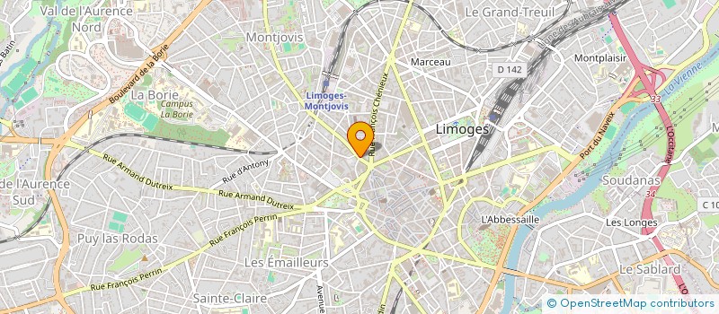 localisation de l'entreprise SCI LIM à LIMOGES