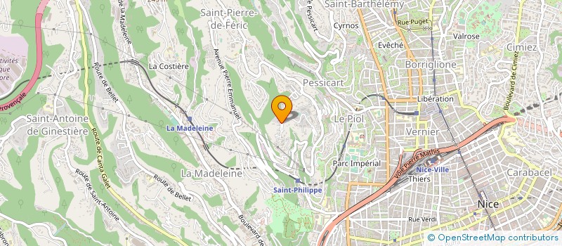 localisation de l'entreprise SCI LIMA à NICE