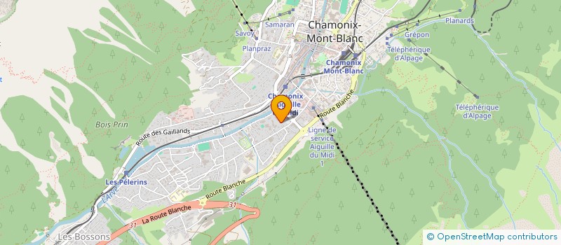 localisation de l'entreprise SCI LIMA  CHAMONIX-MONT-BLANC