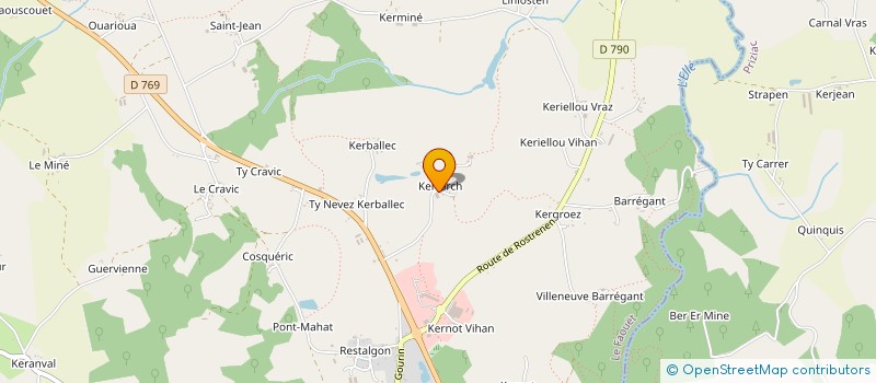 localisation de l'entreprise SCI LIMA  LE FAOUET