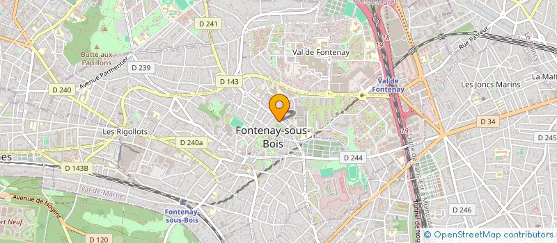 localisation de l'entreprise SCI LIMA  FONTENAY-SOUS-BOIS