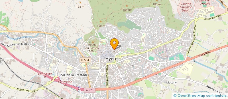 localisation de l'entreprise SCI LIMA à HYERES