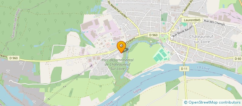 localisation de l'entreprise SCI LIMAHE à CHATEAUNEUF-SUR-LOIRE