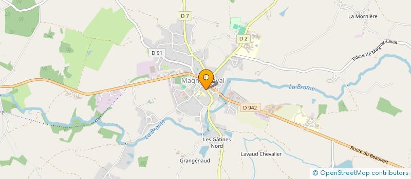 localisation de l'entreprise SCI LIMARDINE  MAGNAC-LAVAL