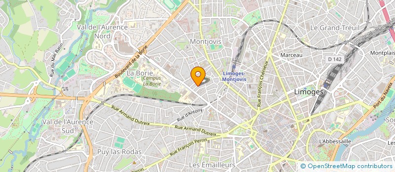 localisation de l'entreprise SCI LIME.3 à LIMOGES
