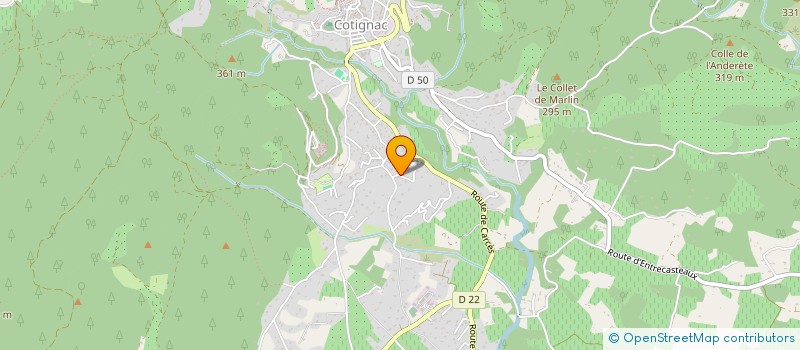 localisation de l'entreprise SCI LIMEAN  COTIGNAC