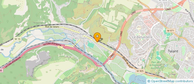 localisation de l'entreprise SCI LIMERICK  PLOMBIERES-LES-DIJON