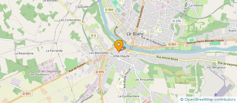 localisation de l'entreprise SCI LIMMO à LE BLANC