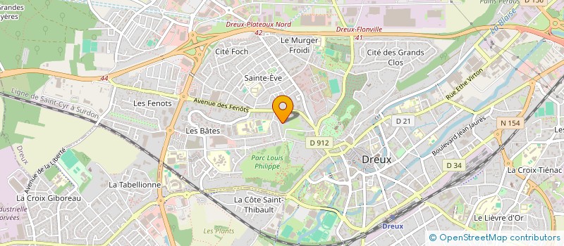 localisation de l'entreprise SCI LIMNA à DREUX
