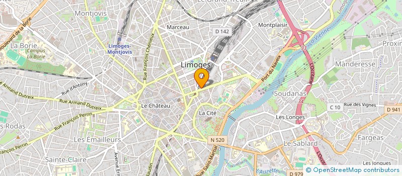 localisation de l'entreprise SCI LIMOGES BUSINESS SCHOOL à LIMOGES