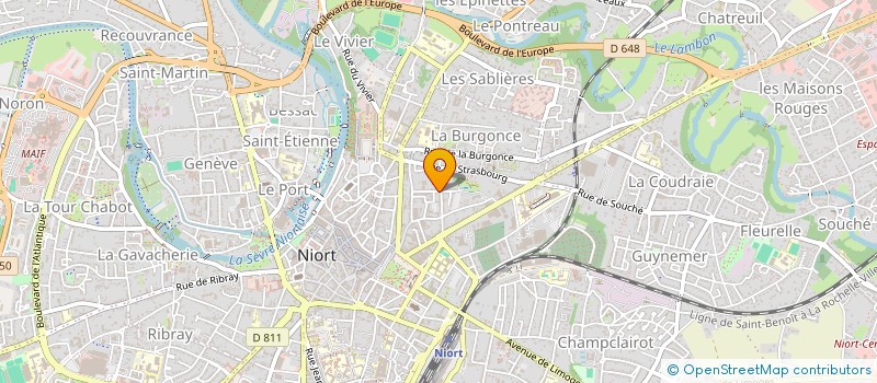 localisation de l'entreprise SCI LIMOGES CENTRE ATLANTIQUE à NIORT