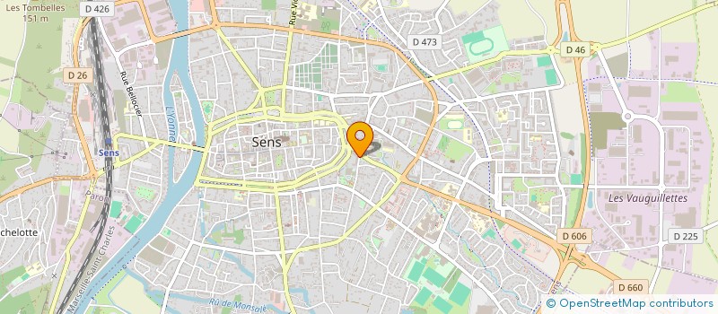 localisation de l'entreprise SCI LIMOGES JACQUELIN  SENS