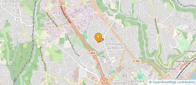 localisation de l'entreprise SCI LIMONEST LE PUY D'OR  CHAMPAGNE-AU-MONT-D'OR