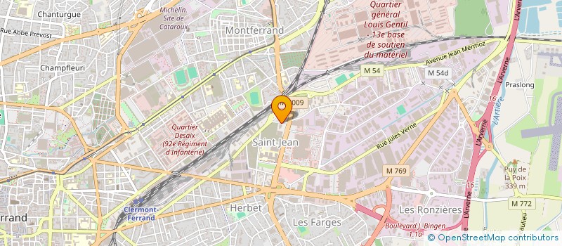 localisation de l'entreprise SCI LIMOUJOUX  CLERMONT-FERRAND