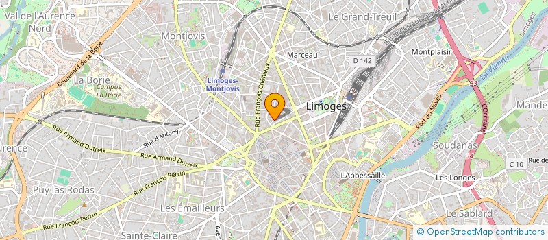 localisation de l'entreprise SCI LIMOUSIN à LIMOGES