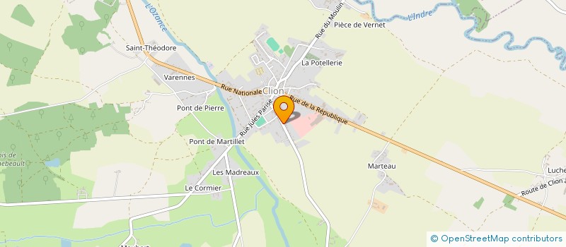 localisation de l'entreprise SCI LIMOUSINE à CLION