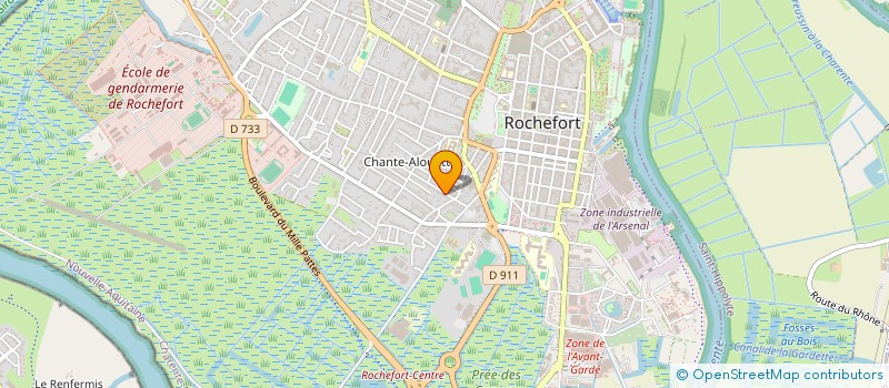 localisation de l'entreprise SCI LIMOVIL  ROCHEFORT