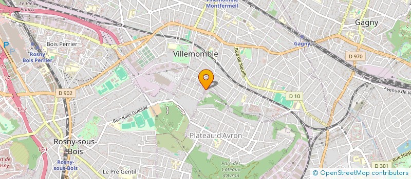 localisation de l'entreprise SCI LIN PLACEMENT BOURGET à ROSNY-SOUS-BOIS