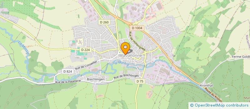 localisation de l'entreprise SCI LINA  WASSELONNE