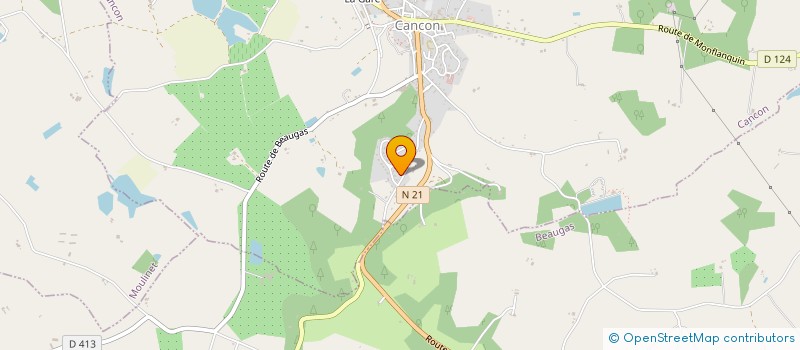 localisation de l'entreprise SCI LINA  CANCON