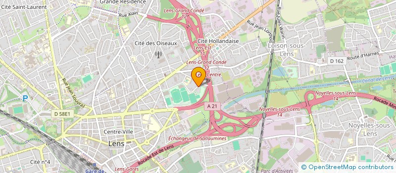 localisation de l'entreprise SCI LINA  LENS