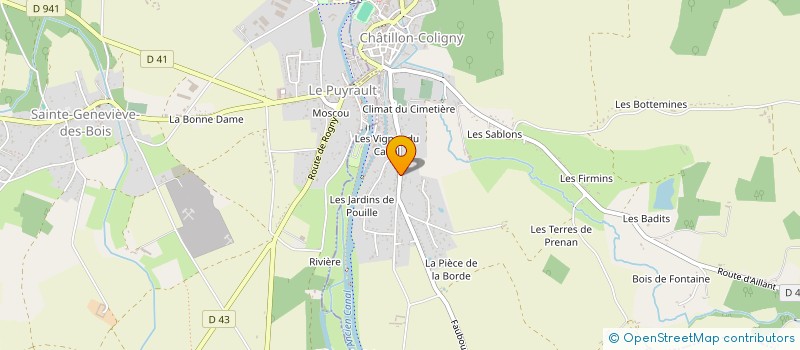 localisation de l'entreprise SCI LINA à CHATILLON-COLIGNY