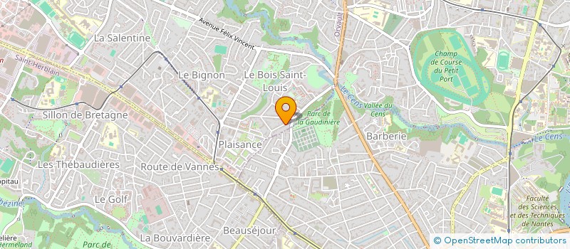 localisation de l'entreprise SCI LINA à ORVAULT