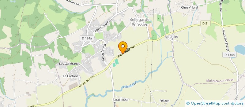 localisation de l'entreprise SCI LINA  BELLEGARDE-POUSSIEU