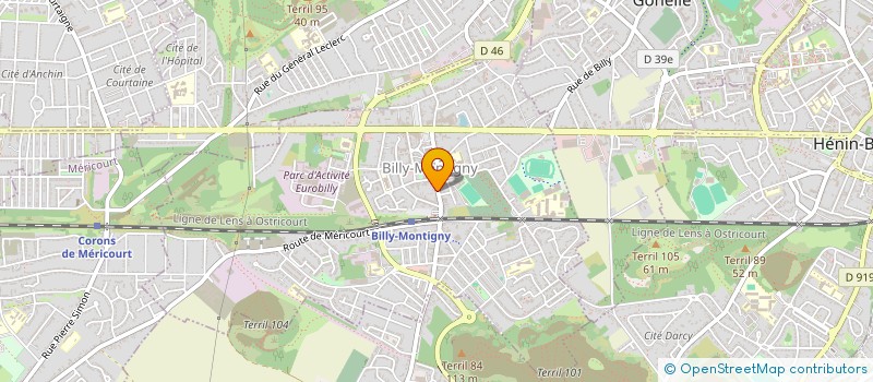localisation de l'entreprise SCI LINA à BILLY-MONTIGNY