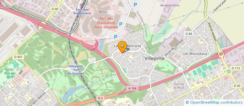 localisation de l'entreprise SCI LINA à VILLEPINTE