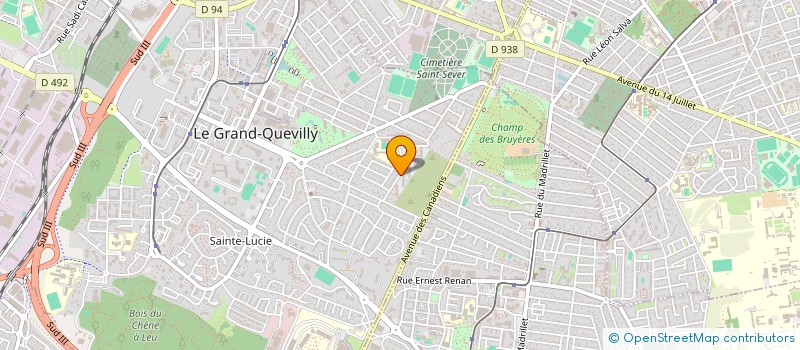 localisation de l'entreprise SCI LINA  LE GRAND-QUEVILLY