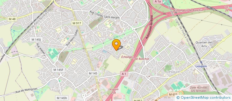 localisation de l'entreprise SCI LINA CHOPIN 36  RONCHIN