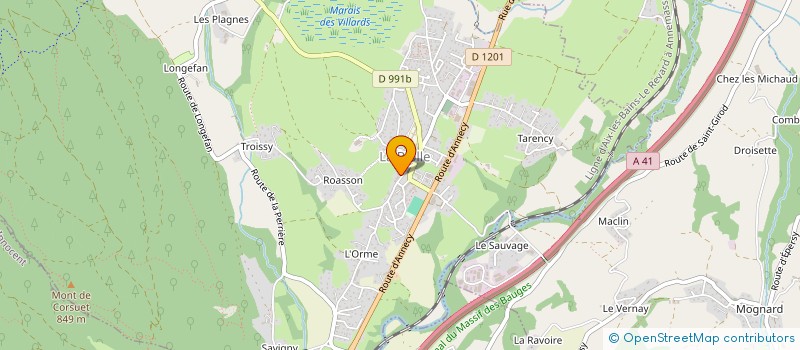 localisation de l'entreprise SCI LINAMAX  ENTRELACS