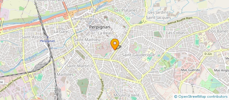 localisation de l'entreprise SCI LINANGELO  PERPIGNAN