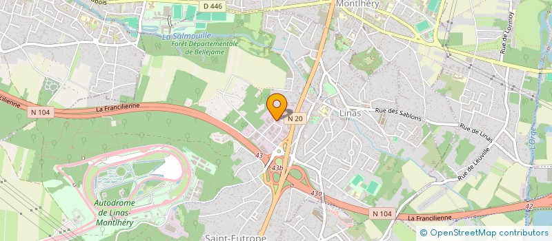 localisation de l'entreprise SCI LINAS 91  LINAS