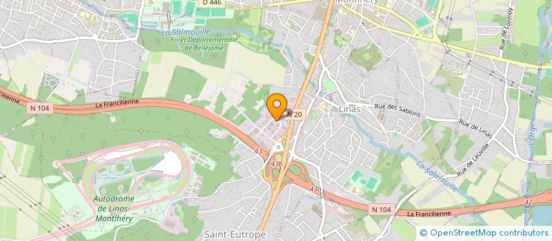 localisation de l'entreprise SCI LINAS AUTODROME  LINAS