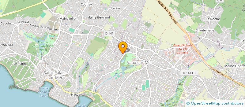 localisation de l'entreprise SCI LINAT  VAUX-SUR-MER