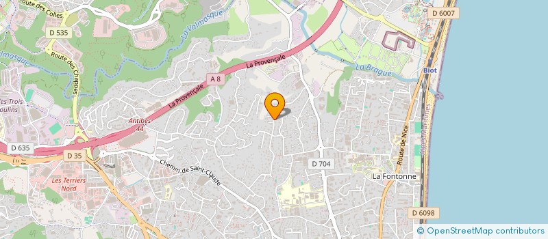 localisation de l'entreprise SCI LINCO à ANTIBES