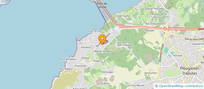 localisation de l'entreprise SCI LINDA  PLOUGASTEL-DAOULAS