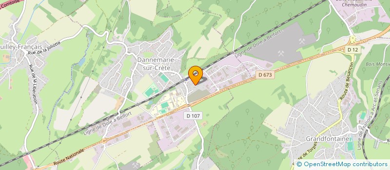 localisation de l'entreprise SCI LINDA  DANNEMARIE-SUR-CRETE