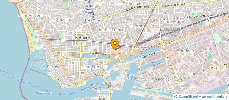 localisation de l'entreprise SCI LINDBERGH à LE HAVRE