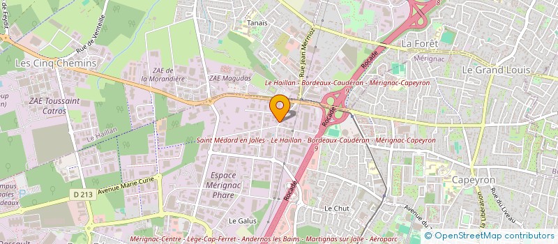 localisation de l'entreprise SCI LINDBERGH  BOULIAC