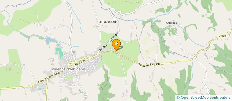 localisation de l'entreprise SCI LINDEZA  VALENCE D'ALBIGEOIS