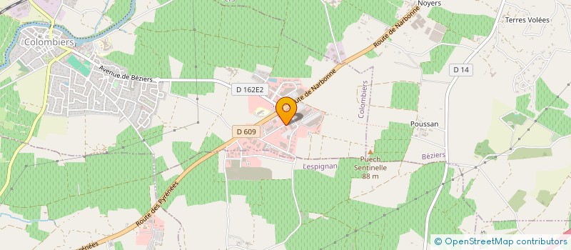 localisation de l'entreprise SCI LINDSAY à COLOMBIERS