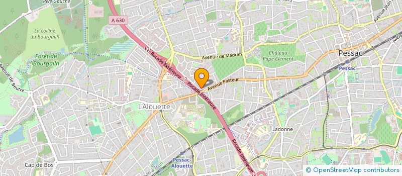 localisation de l'entreprise SCI LINE 28  PESSAC