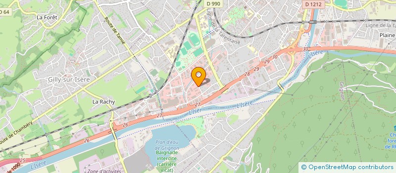 localisation de l'entreprise SCI LINE  ALBERTVILLE