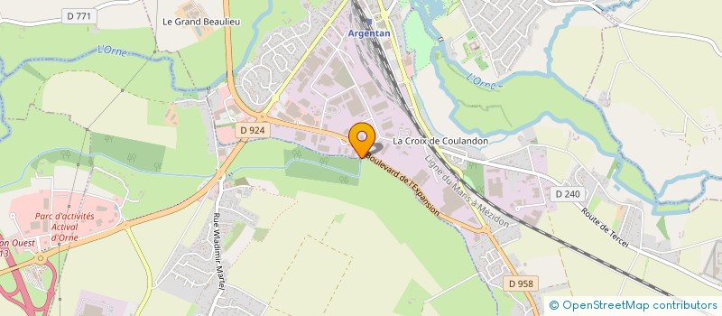 localisation de l'entreprise SCI LINE à ARGENTAN