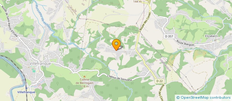 localisation de l'entreprise SCI LINELLE BTZ  VILLEFRANQUE